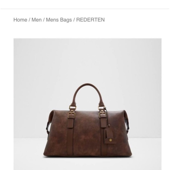ALDO Renderten Men’s Leather Weekender Bag - Picture 4 of 6